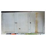 Large Wooden Cabinet w/ Wheels