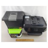 HP Printer, Ink, File Box