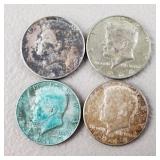 4ct 1965-68 Kennedy Clad Half Dollars