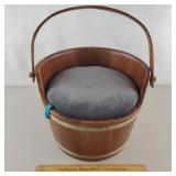 Vintage Storage Bucket 15" H Including Handle