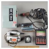 Assorted Tools & Electric Switch Box