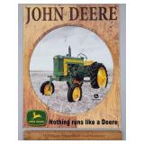 Modern Metal John Deere Sign 12 x 16"