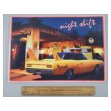 Modern Metal Plymouth Car Garage Sign