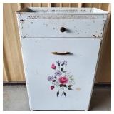 Vintage Metal Laundry Hamper