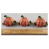3ct Jim Shore Pumpkins 2 & 5/8" H