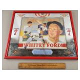 Seagrams 7 Whitey Ford Baseball Sign 17 x 21"
