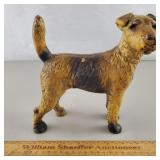 Vintage Cast Iron Dog Door Stop 8" H