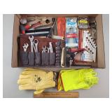 Assorted Tool Lot & Gloves