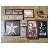 Decorative Signs & Pictures Lot