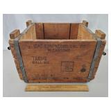 Vintage Wooden Ammo Crate 15 & 1/4" L
