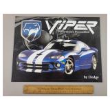 Metal Dodge Viper Sign 12 x 16"