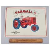 Modern Metal Farmall H Sign 12 x 16"