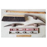 Tool Lot - Pick Heads, Broom, Levels