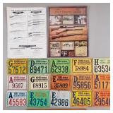 1942-1957 PA Hunting Licenses + Gun Paper