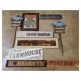 Decorative Signs & Pictures Lot