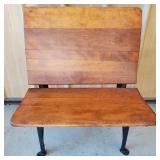 Vintage School Bench 28" H