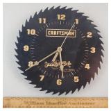 Craftsman 10" Saw Blade Battery Operated Clock