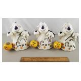 3ct Blue Sky Candle Halloween Ghosts