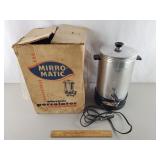 Vintage Mirro Electric Percolator