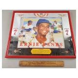 Seagrams 7 Ernie Banks Baseball Sign 17 x 21"