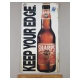 Sharps Miller Beer Sign 10 & 1/2 x 20"