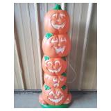 Halloween Blow Mold Stacked Pumpkins 38" H