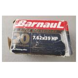 Barnaul 7.62 x 39 HP Ammo 20 Rounds Barnaul 7.62 x 39 HP Ammo 20 Rounds