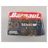 Barnaul 7.62 x 39 HP Ammo 20 Rounds Barnaul 7.62 x 39 HP Ammo 20 Rounds