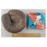 Vintage Baseball Glove & 1948 World Series Film Vintage Baseball Glove & 1948 World Series Film