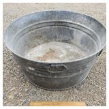 Galvanized Wash Tub 24 & 1/2" W Galvanized Wash Tub 24 & 1/2" W
