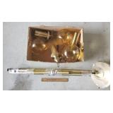 Floor to Ceiling Tension Pole Lamp w/ Shades Floor to Ceiling Tension Pole Lamp w/ Shades
