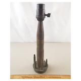 Trench Art Shell Lamp 13 & 1/4" H Trench Art Shell Lamp 13 & 1/4" H