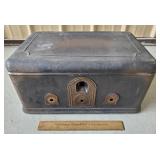 Antique Metal Radio Cabinet 19" L Antique Metal Radio Cabinet 19" L