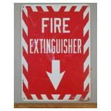 Metal Fire Extinguisher Sign Metal Fire Extinguisher Sign