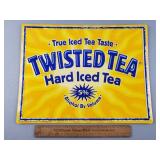 Twisted Tea Sign 13 & 1/2 x 17 & 1/2" Twisted Tea Sign 13 & 1/2 x 17 & 1/2"