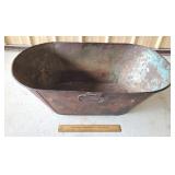Vintage Metal Tub 30" L - Some Holes Vintage Metal Tub 30" L - Some Holes
