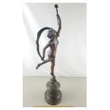 Fortuna Metal Statue 27 & 1/2" H Fortuna Metal Statue 27 & 1/2" H