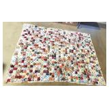 Vintage Bedspread w/ Buttons 64 x 83" Vintage Bedspread w/ Buttons 64 x 83"