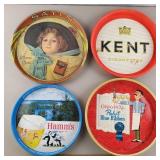 Beer & Cigarette Trays Pabst, Hamms, Kent Beer & Cigarette Trays Pabst, Hamms, Kent
