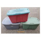 3ct Plastic Totes 3ct Plastic Totes
