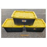 3ct Plastic Totes 3ct Plastic Totes