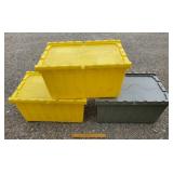 3ct Plastic Totes 3ct Plastic Totes