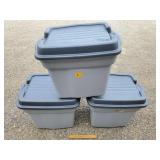 3ct Plastic Totes 3ct Plastic Totes
