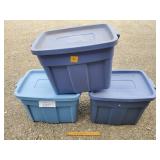 3ct Plastic Totes 3ct Plastic Totes