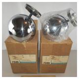 Vintage Lightolier Chrome Lights - Unused Vintage Lightolier Chrome Lights - Unused