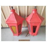 Vintage Blow Mold Lamps 33" H Vintage Blow Mold Lamps 33" H