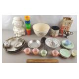 Vintage Kitchen Lot - Cookie Jar Cracked Vintage Kitchen Lot - Cookie Jar Cracked