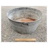 Galvanized Wash Tub 24 & 1/2" W Galvanized Wash Tub 24 & 1/2" W