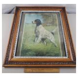 Antique Framed Bird Dog Print 27 x 31" Antique Framed Bird Dog Print 27 x 31"