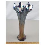 Fenton Carnival Glass Swung Vase Fine Rib